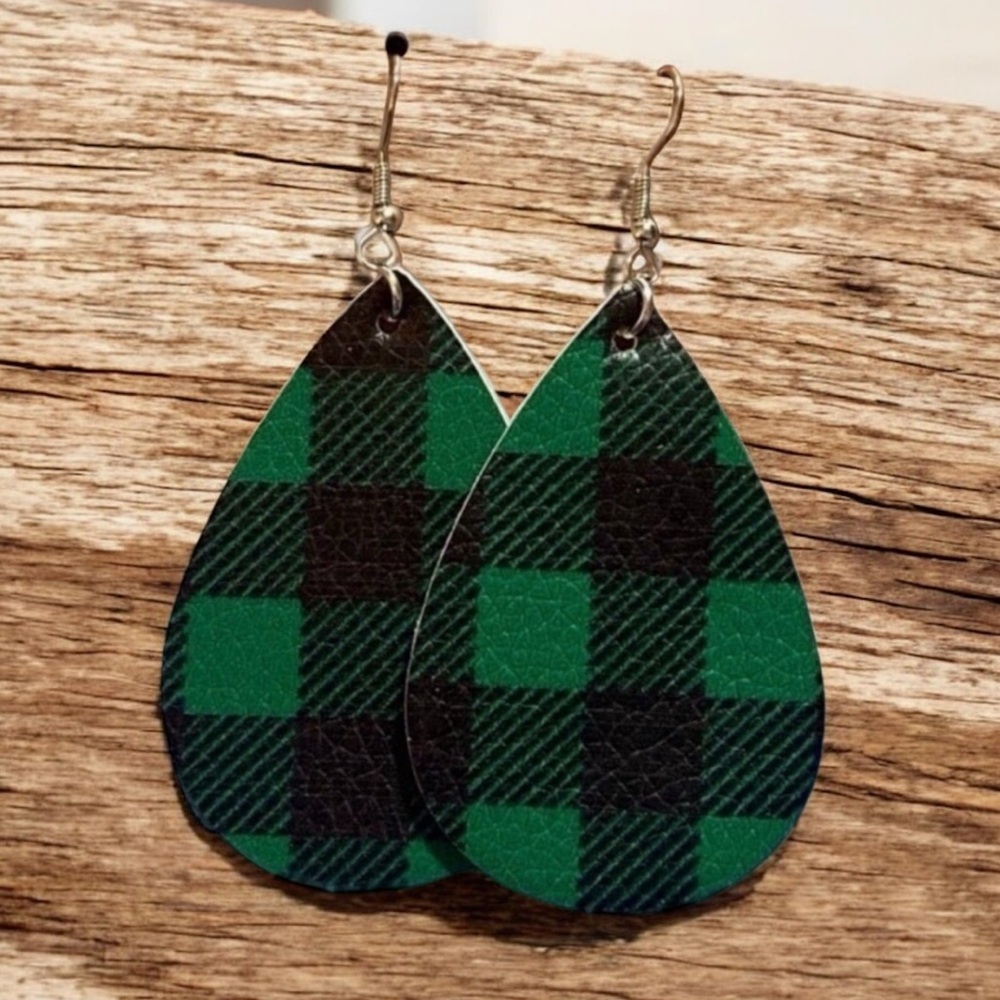 Faux Leather Earrings